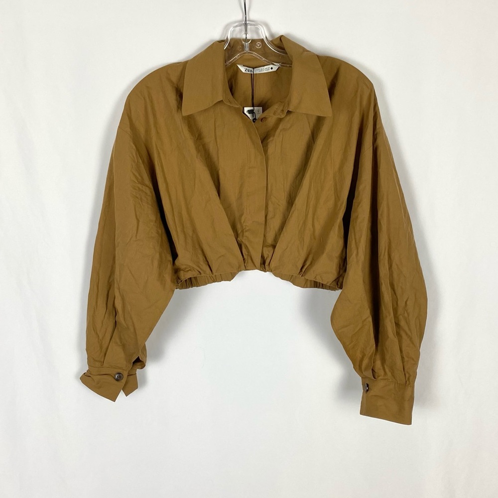 Zara Cropped Button Up - Picture 3 of 6